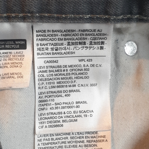 Levi's mens Gray Jeans size 34x30 - Picture 10 of 12